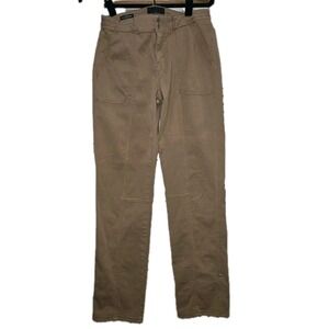 White House Black Market Womens Tan Mid Rise Skimmer  Pants Size 2‎